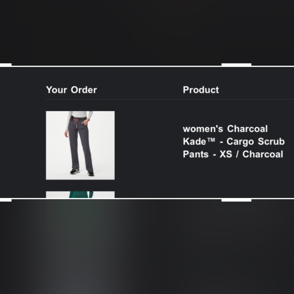 FIGS KADE CARGO // CHARCOAL